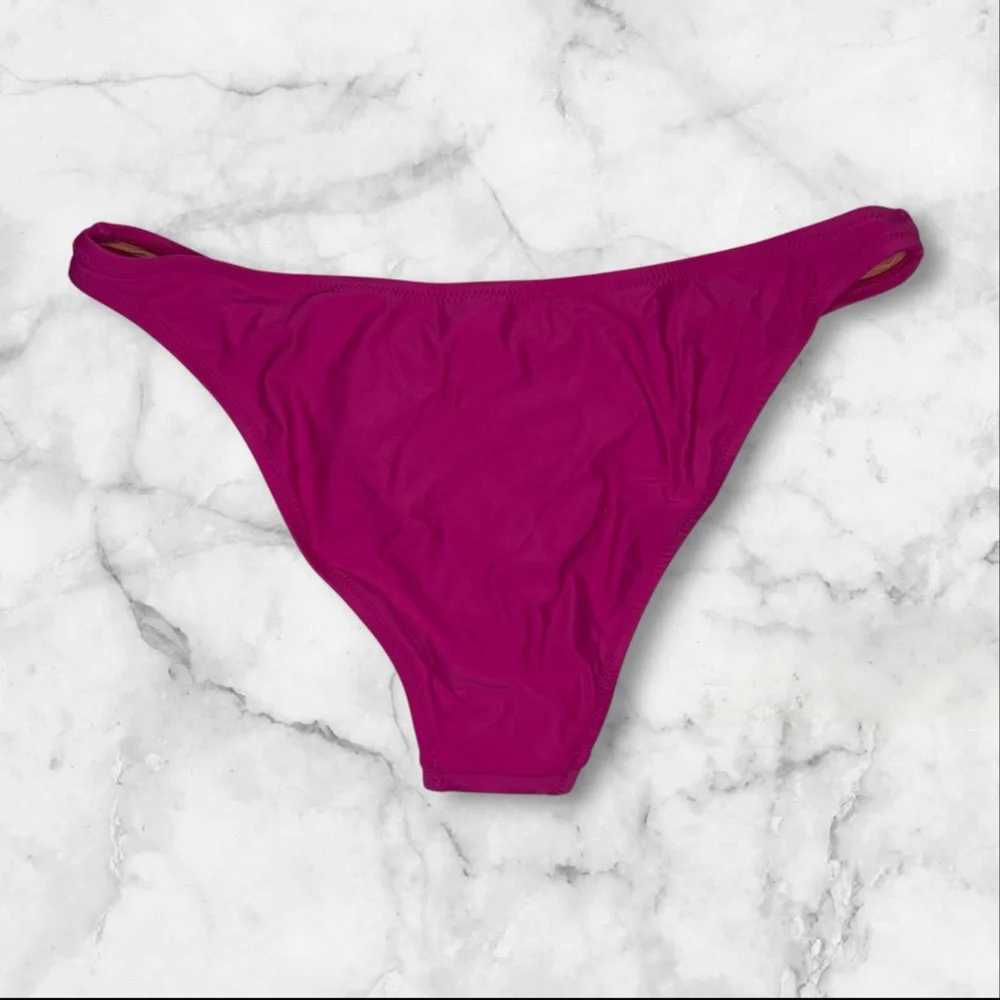 NWT | J.Crew | Bikini Bottom | Magenta Pink | Size M - Picture 3 of 12